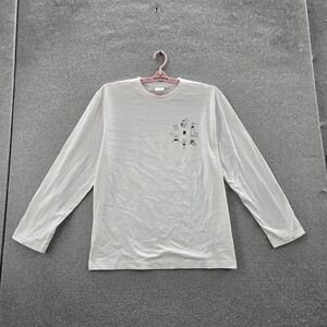 BTS Men Shirt L White In The Soop Members Long Sleeve Logo KPop Tee